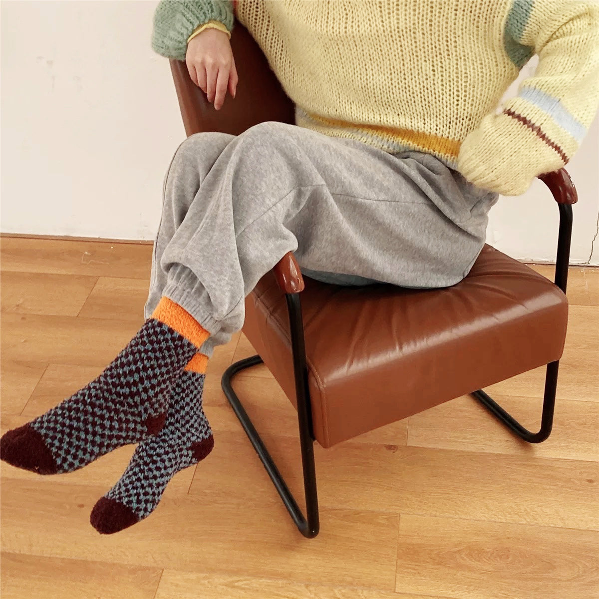 Cozy Maze Lounge Socks