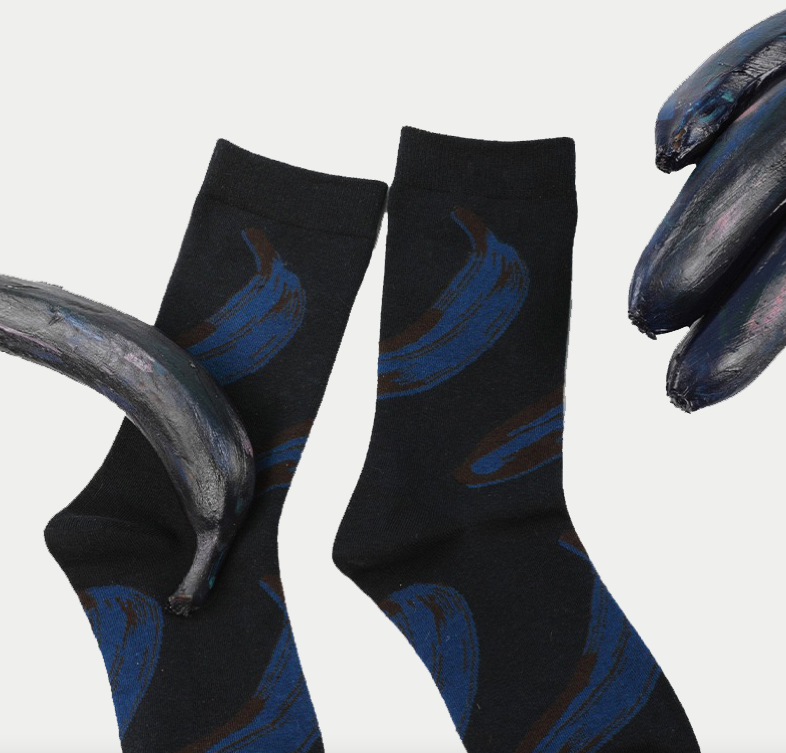 Mystic Blue Banana Ankle Socks