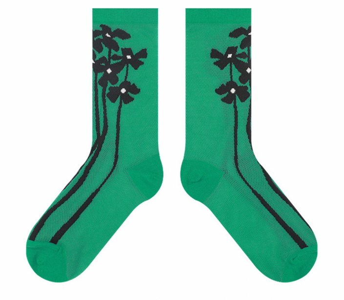 Daisy Green Mesh Summer Socks