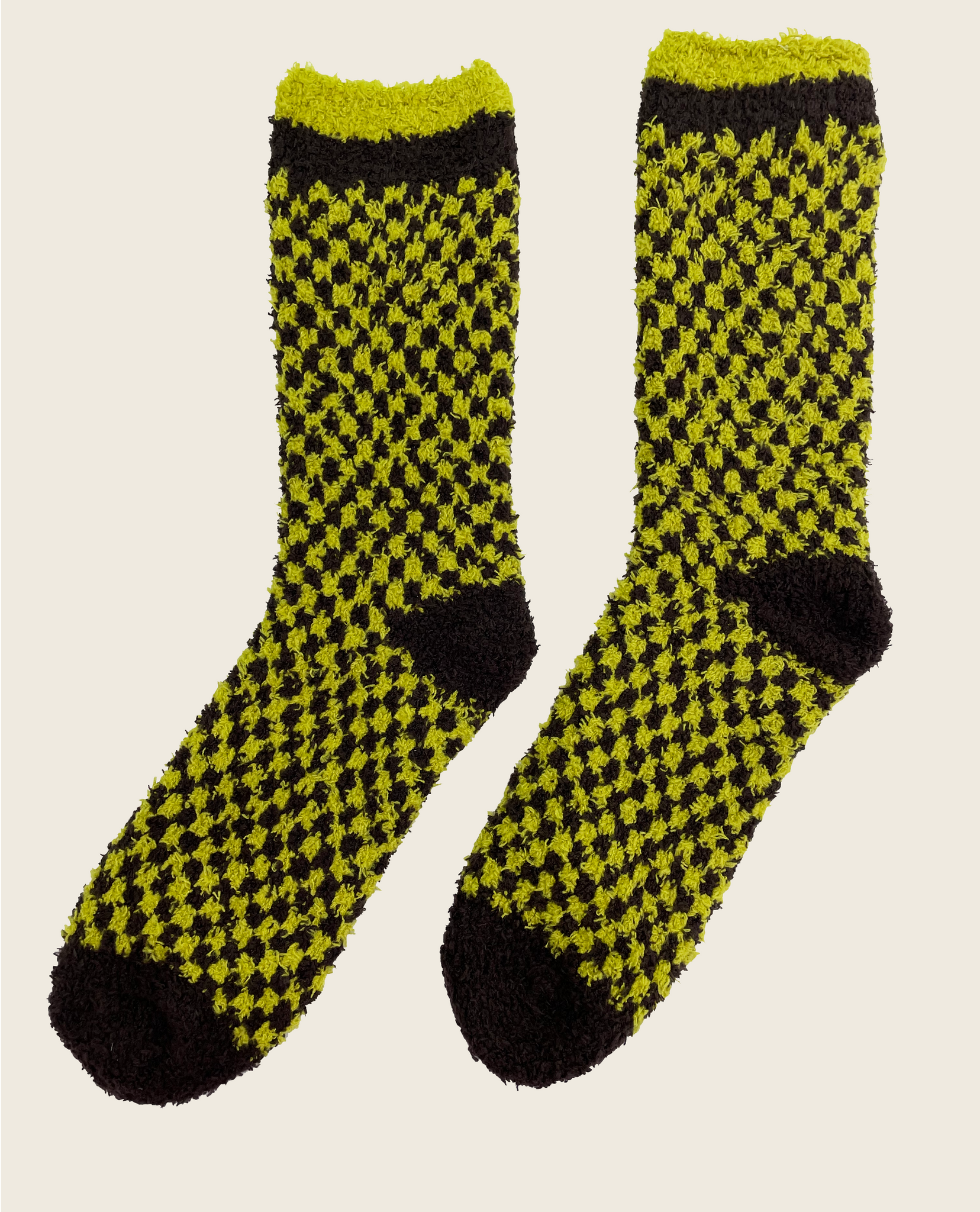 Cozy Maze Yellow Lounge Socks